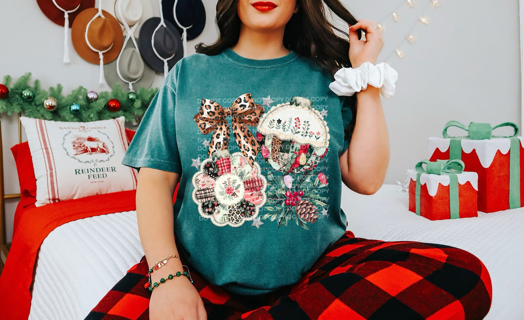 Patchwork Ornaments DTF Print