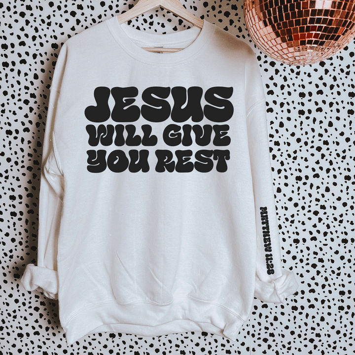 Jesus Will Give You Rest SLEEVE DTF Print