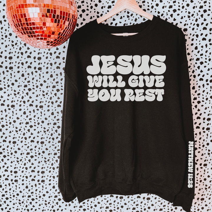 Jesus Will Give You Rest SLEEVE DTF Print