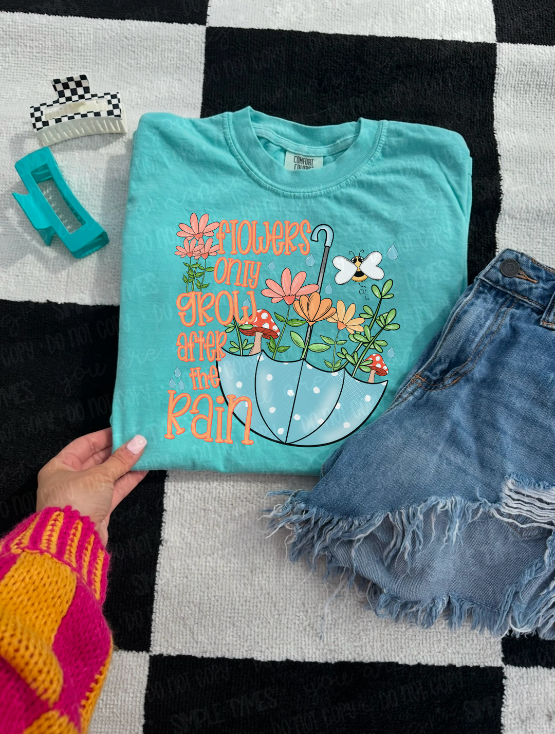 Flowers Only Grow After The Rain DTF Print