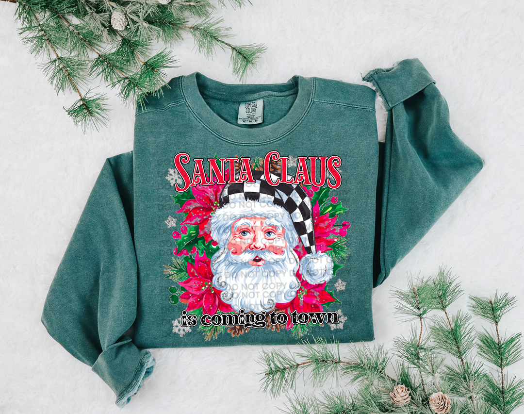 Santa Claus Is Coming To Town DTF Print