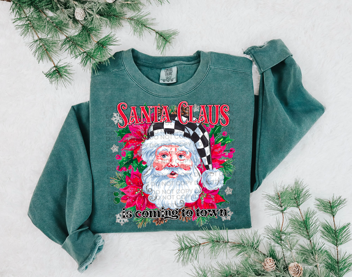 Santa Claus Is Coming To Town DTF Print