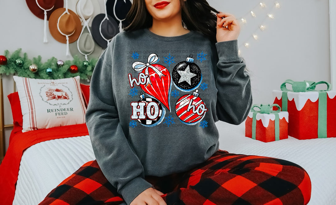 Ho Ho Ho Ornament DTF Print