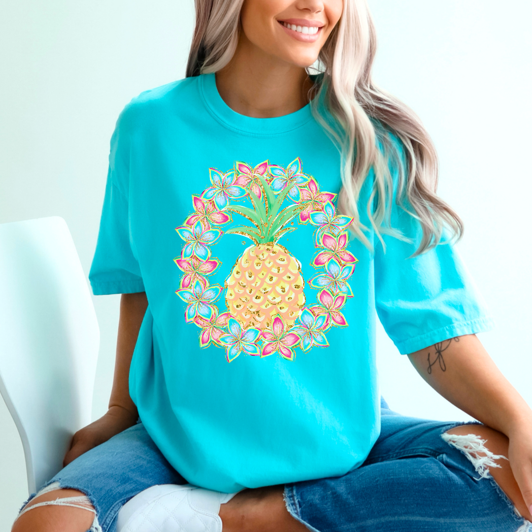 Pineapple Wreath DTF Print