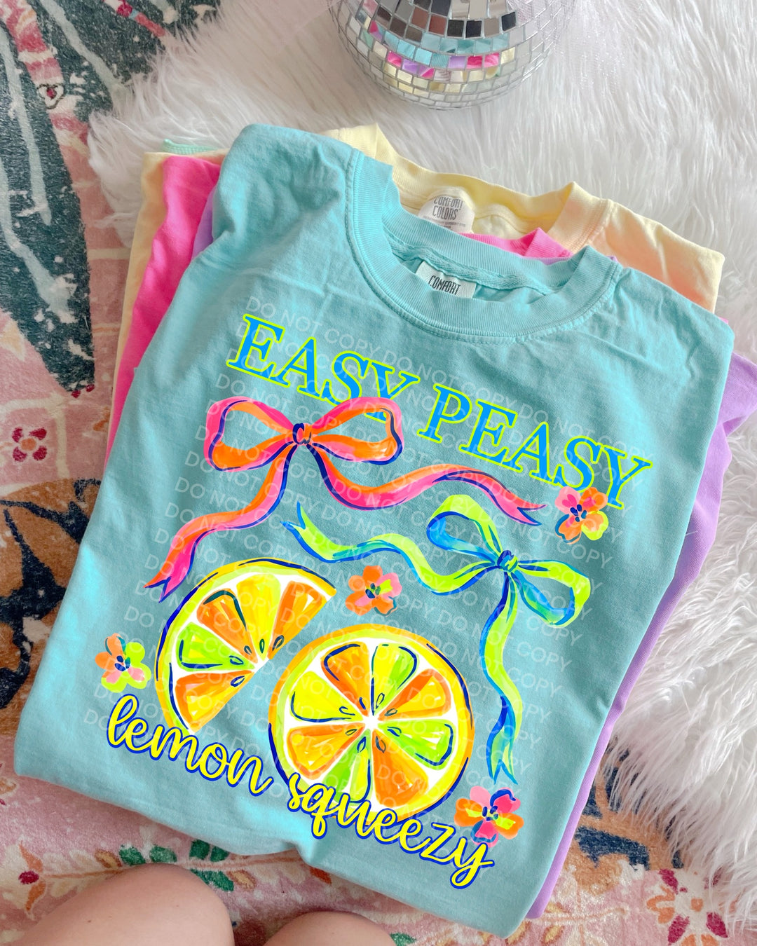 Easy Peasy Lemon Squeezy DTF Print