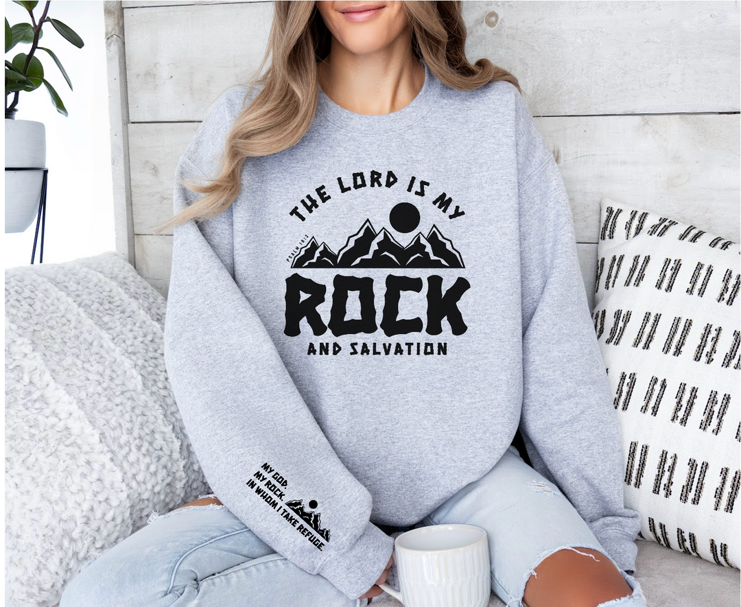 The Lord Is My Rock FRONT DTF Print