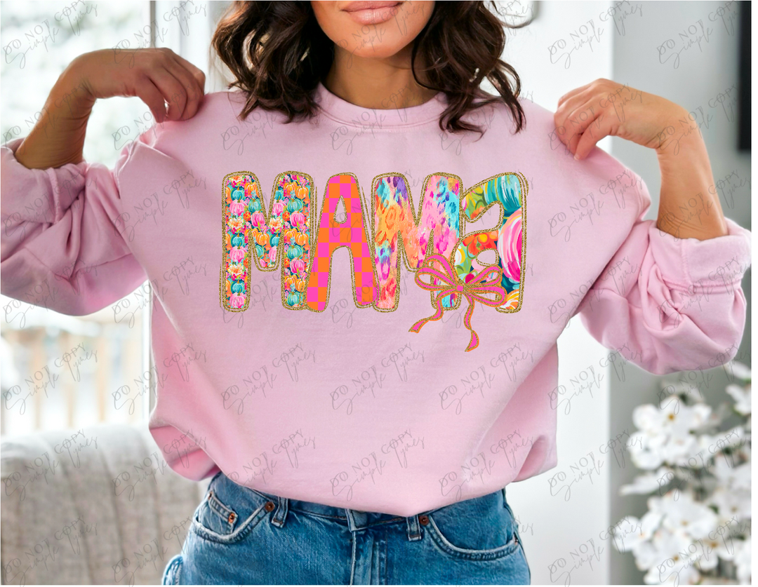 Pretty Pumpkin Mama DTF Print