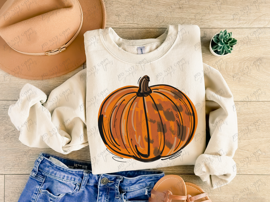Pumpkin Accent DTF Print