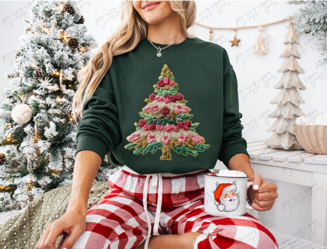 French Knot Tree DTF Print