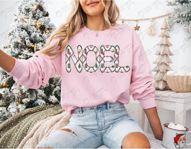 Noel Word Art DTF Print