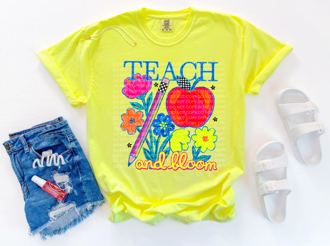 Teach And Bloom DTF Print