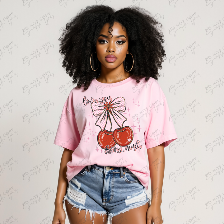 Love You Cherry Much DTF Print