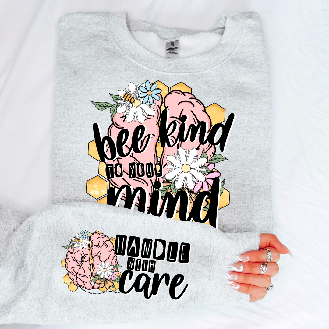 Bee Kind To Your Mind SLEEVE DTF Print