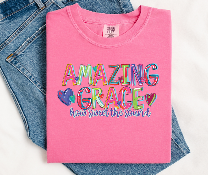 Amazing Grace How Sweet The Sound DTF Print