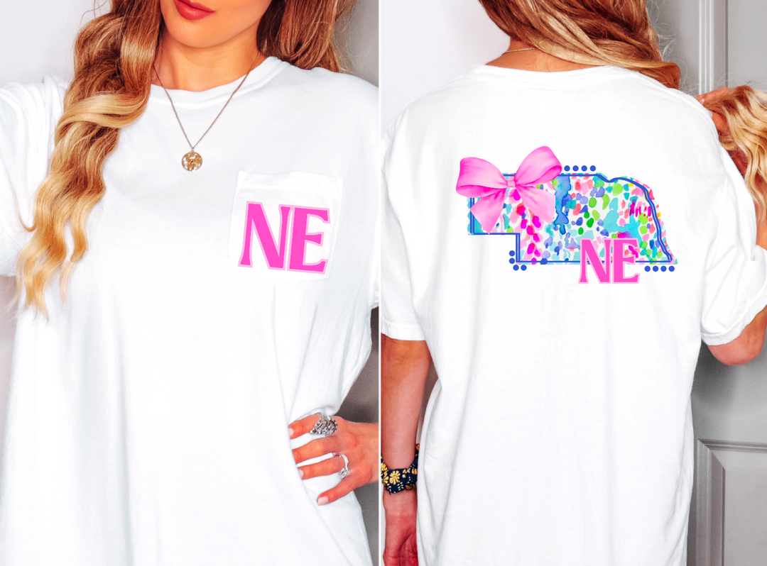 Lily Bow States FRONT DTF Print