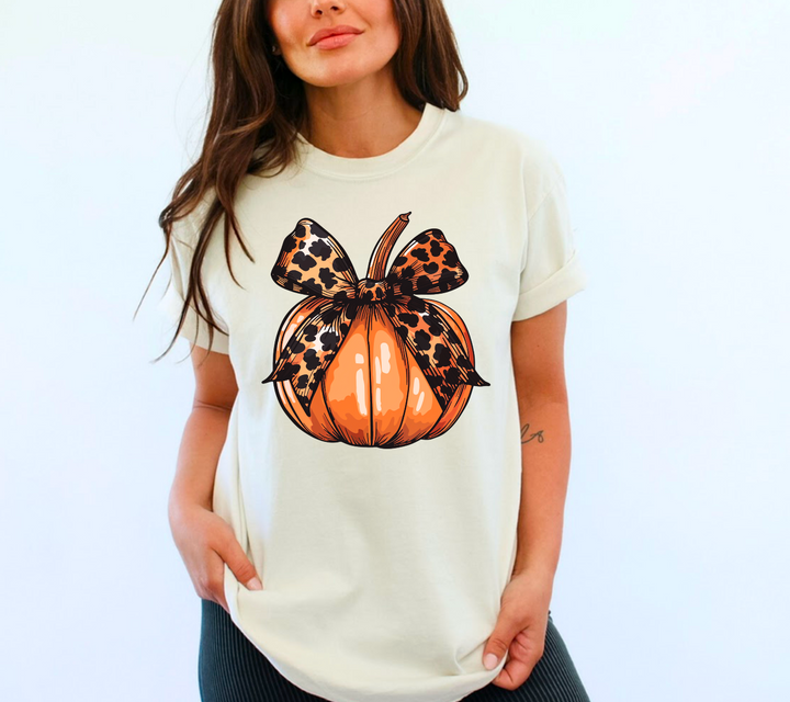 Leopard Pumpkin DTF Print