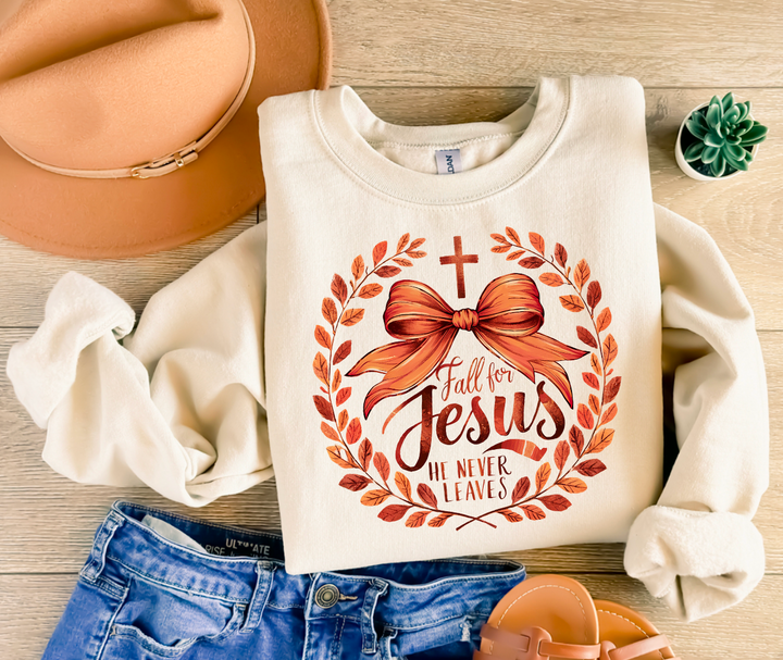 Fall For Jesus DTF Print