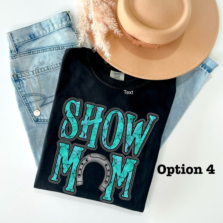 Turquoise Show Mom with Horses DTF Print