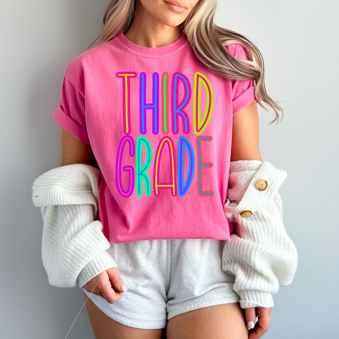 Back To School Brights DTF Print