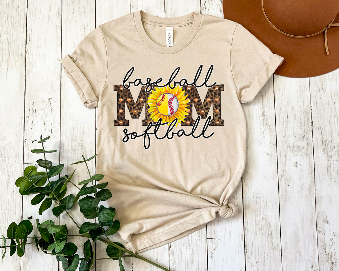 Baseball Softball Mom DTF Print