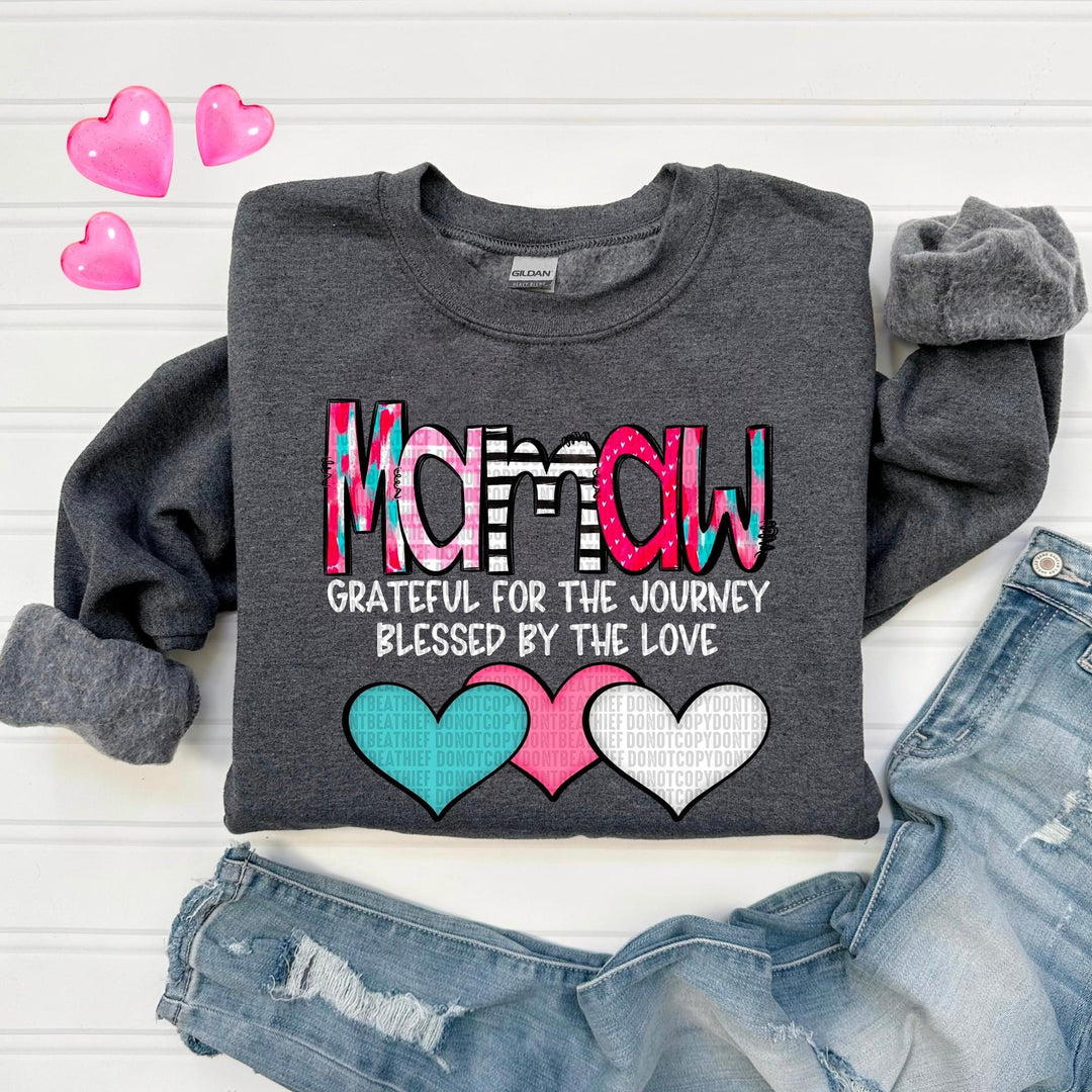 Grateful For The Journey Names DTF Print