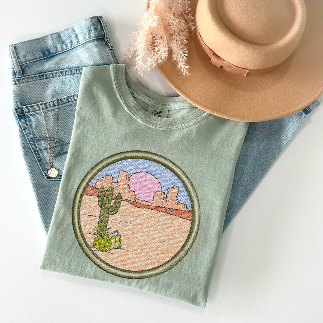 Desert Faux Patch DTF Print