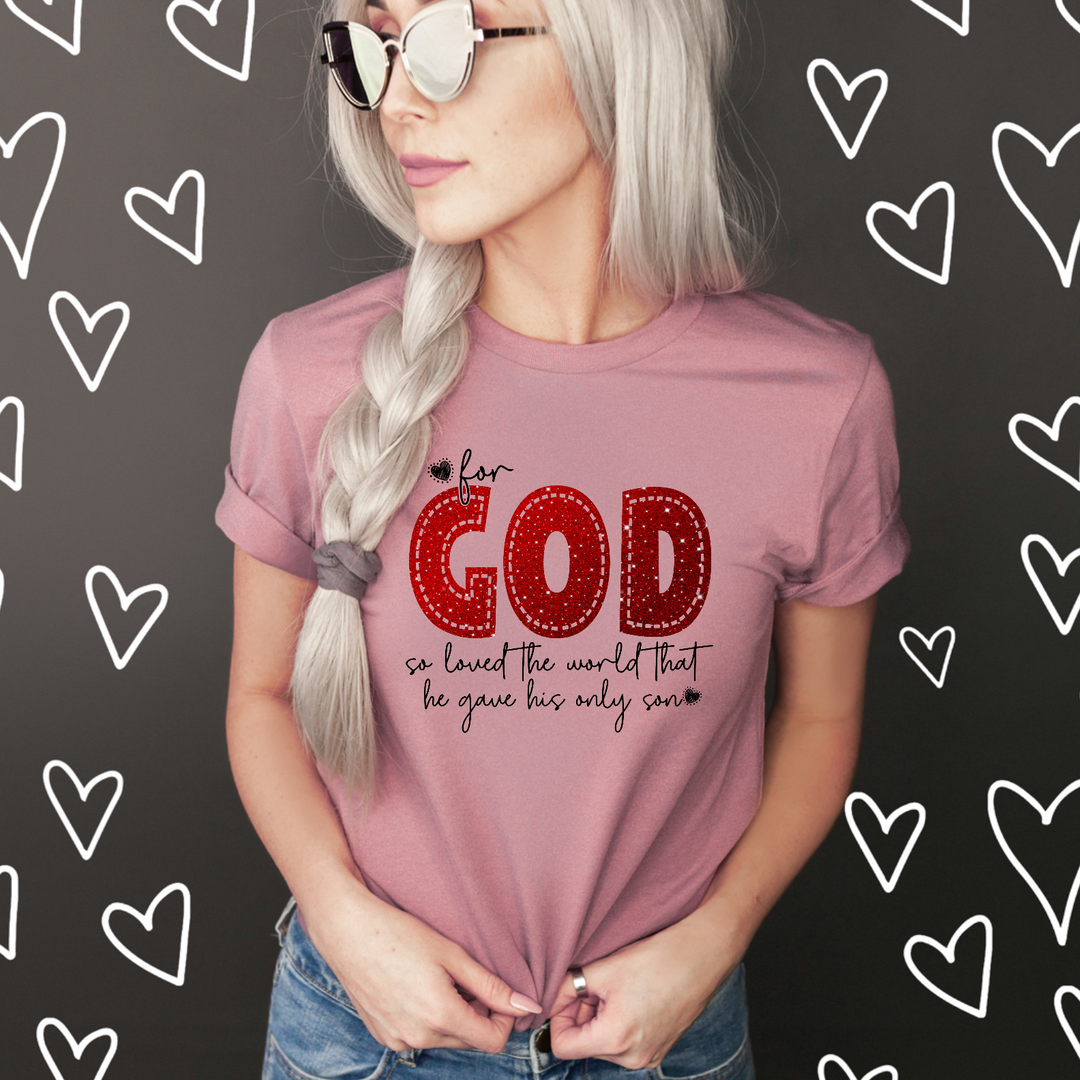 For God So Loved The World John 3:16 DTF Print