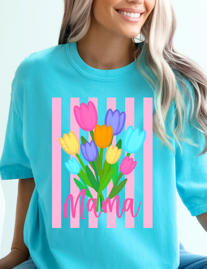 Stripe Tulip CUSTOM Printed Tee