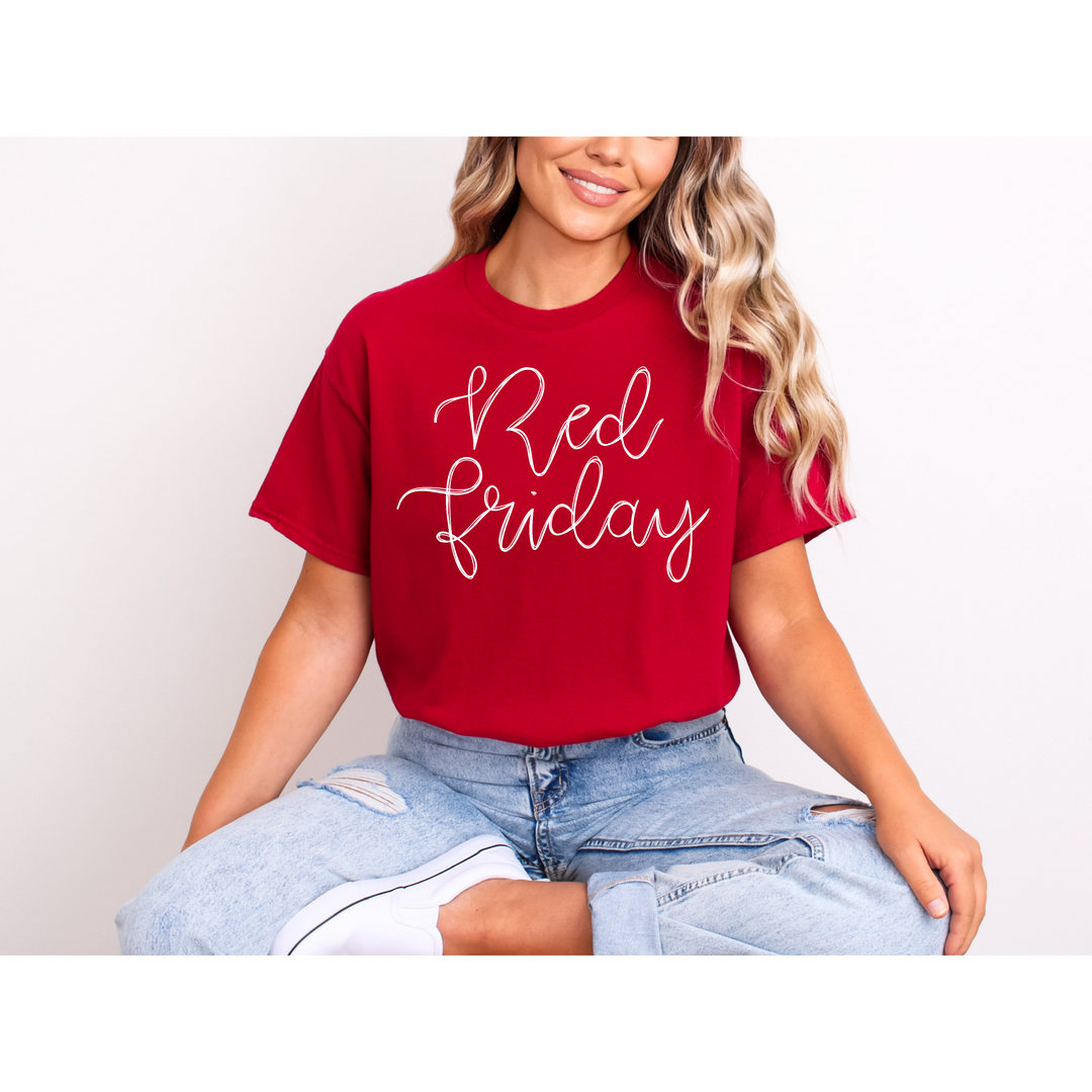Red Friday DTF Print