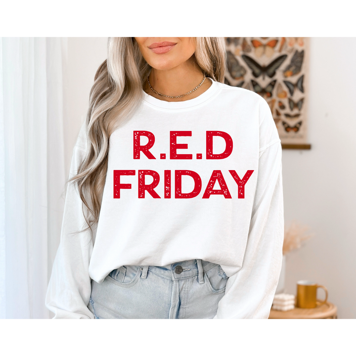 Red Friday DTF Print