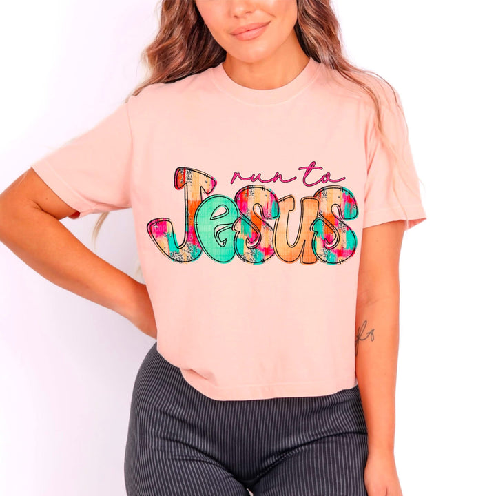 Run To Jesus DTF Print