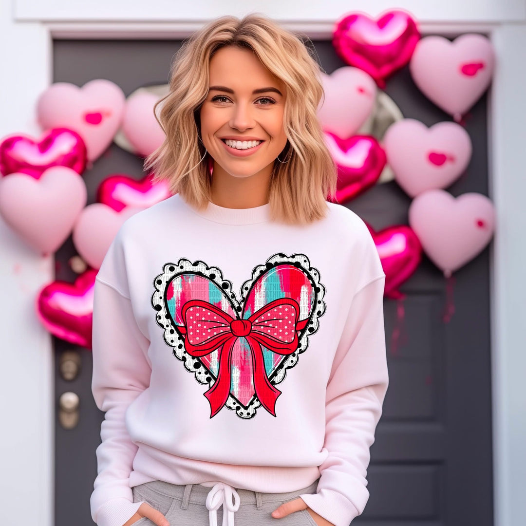 Pattern Heart DTF Print