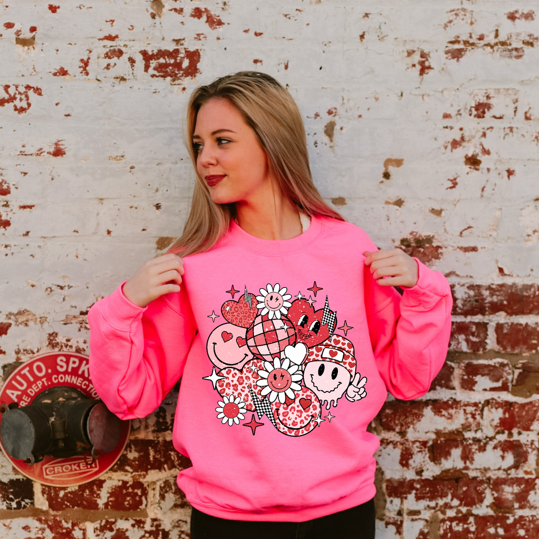 Groovy Valentines DTF Print