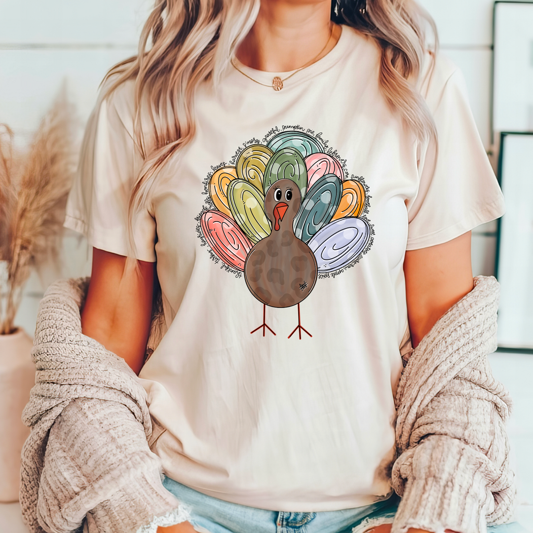 Thankful Turkey DTF Print