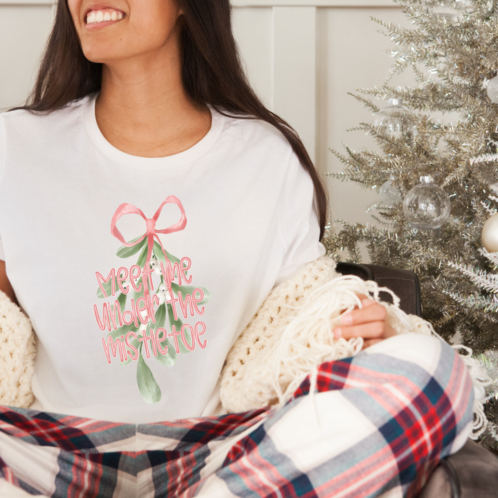 Meet Me Under The Mistletoe DTF Print