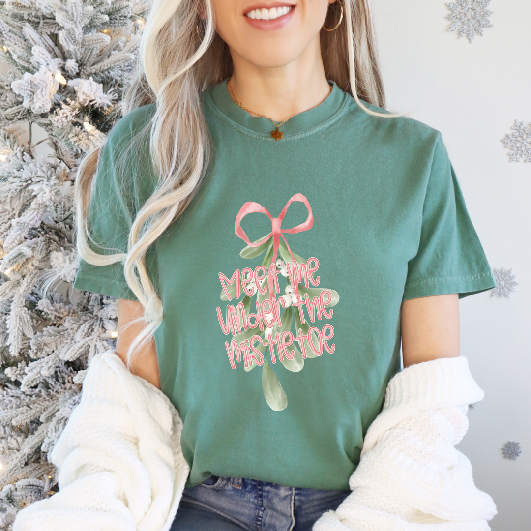 Meet Me Under The Mistletoe DTF Print