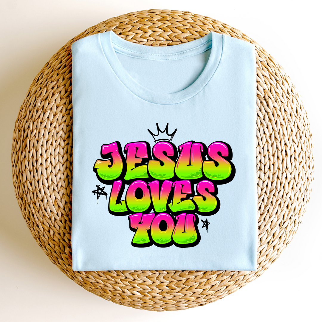 Jesus Loves You DTF Print