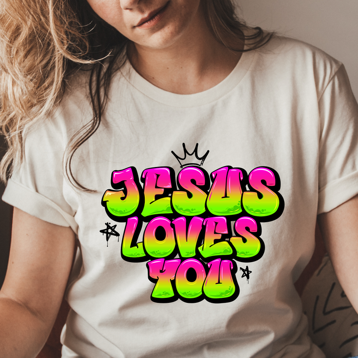 Jesus Loves You DTF Print