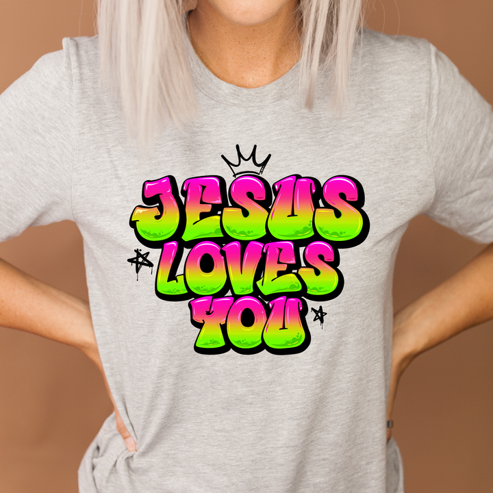 Jesus Loves You DTF Print