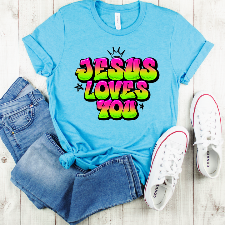 Jesus Loves You DTF Print