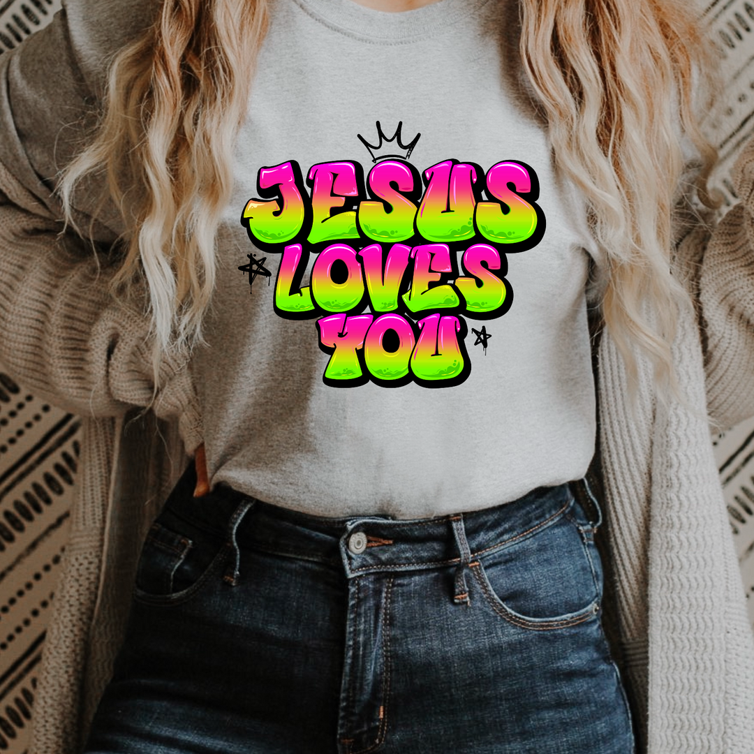 Jesus Loves You DTF Print