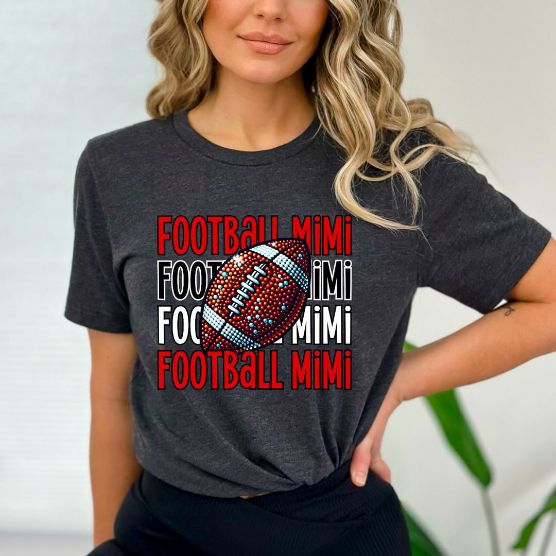 Bling Football Titles DTF Print