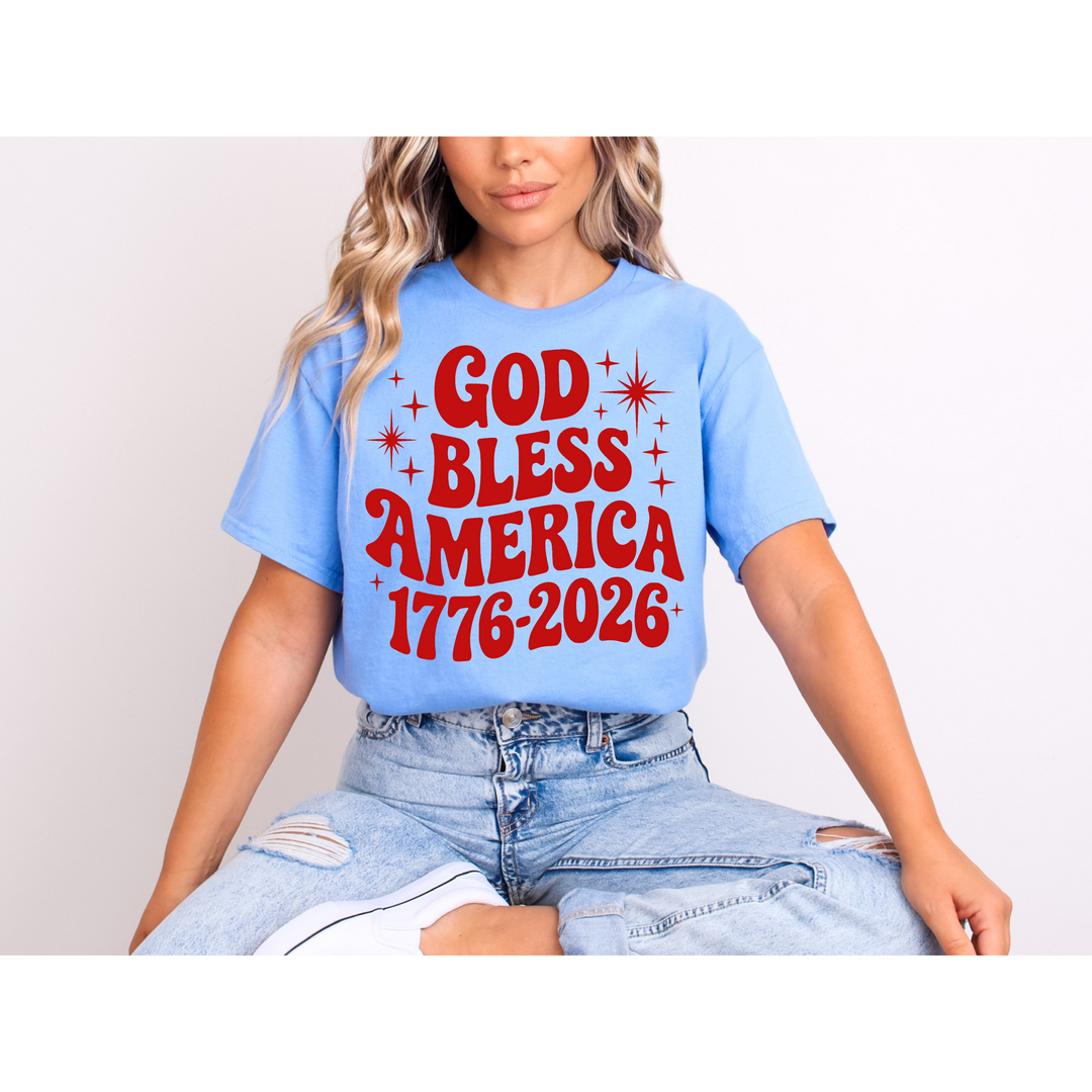 God Bless America DTF Print