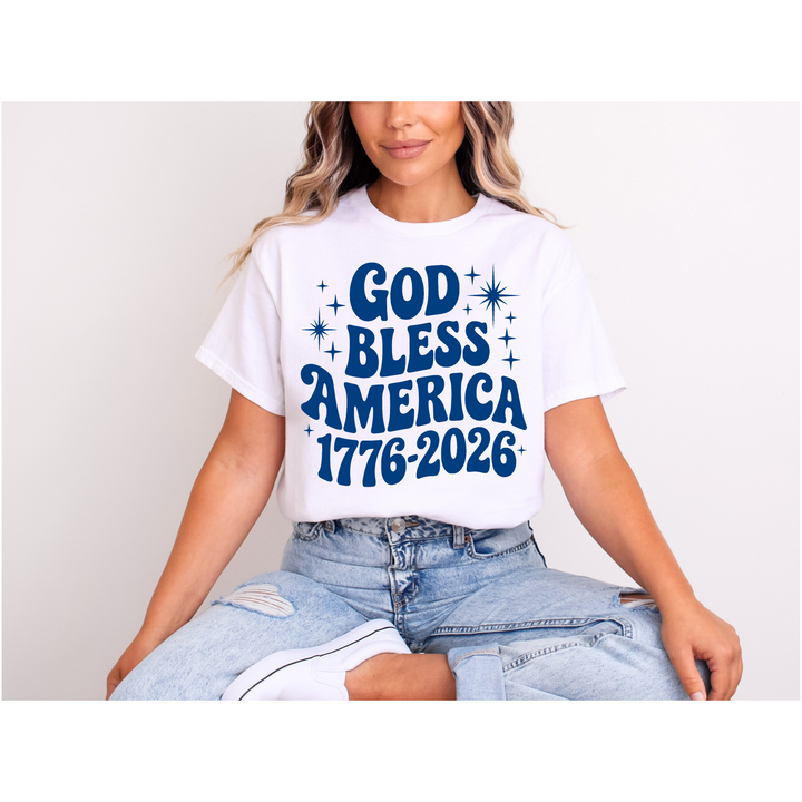 God Bless America DTF Print