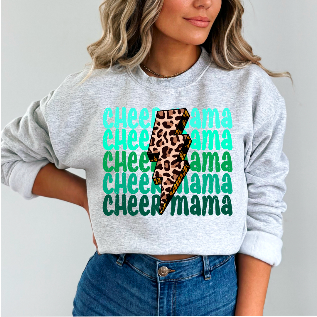 Cheer Mama Lightening Bolt DTF Print