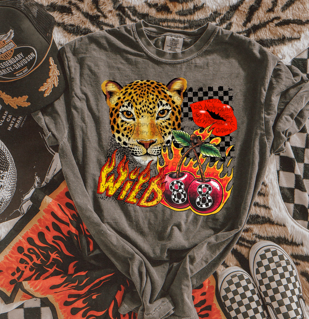 Wild Leopard DTF Print