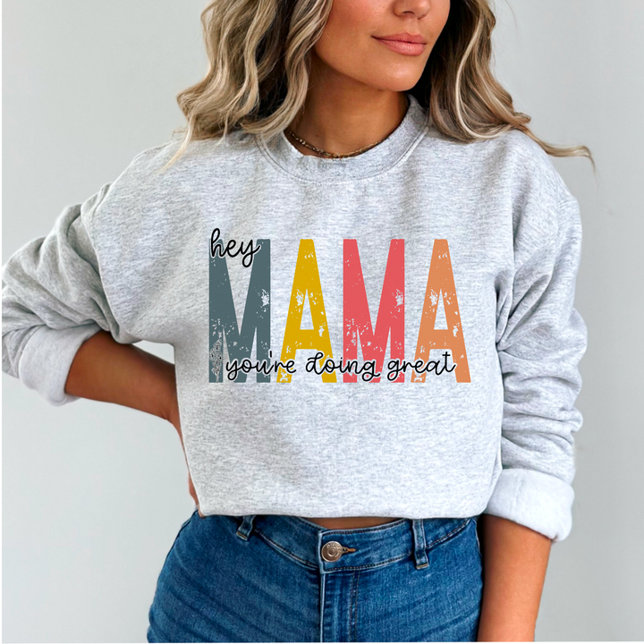 Hey Mama Floral DTF Print