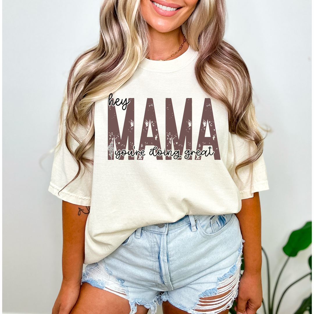 Hey Mama Floral DTF Print