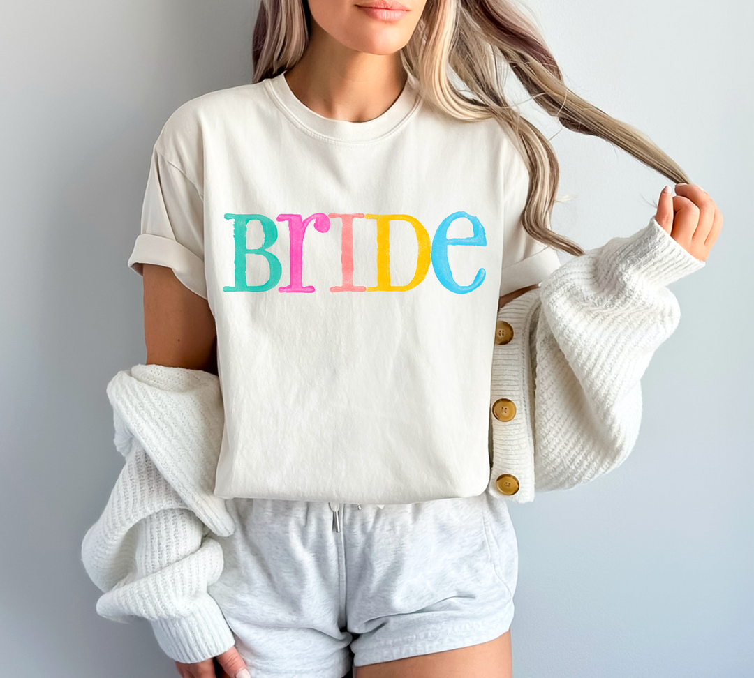 Watercolor Bride DTF Print