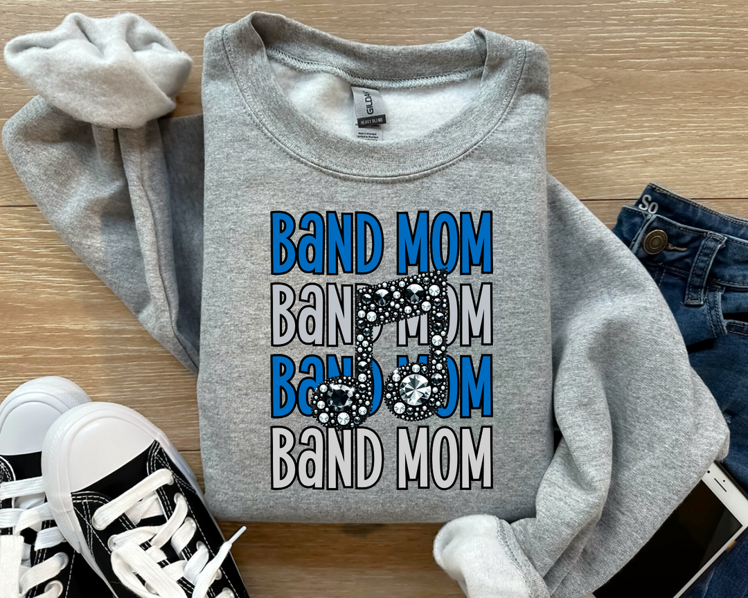 Band Mom (Blue) DTF Print